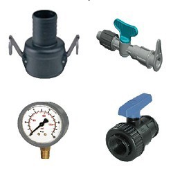 Tillbehör och kopplingar för droppbevattning