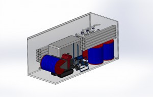 Pumpstation Brand & Översvämning Container BTSAFETY