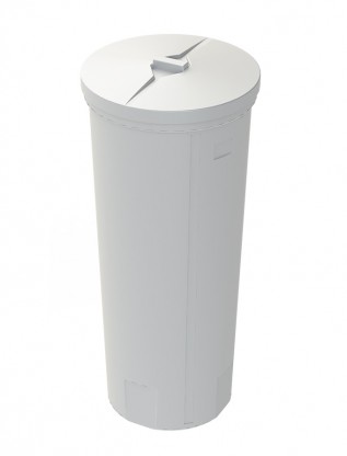 Vattentank öppen cylindrisk stående 500L med lock höjd 1740 mm