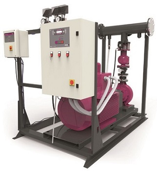 Pumpenhet BT Safety för brandbekämpning med 75kW motor och 2,2kW serverpump