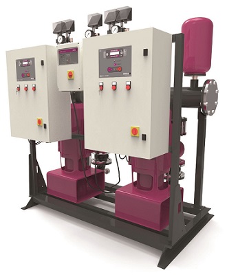 Pumpenhet BT Safety för brandbekämpning med 90kW elmotor och 1,5kW serverpump