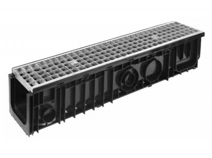 Dräneringskanaler plast med galvaniserat stål nettas rutnät 150x150cm 7,7kg, 36st/pall 