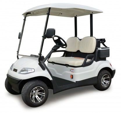 Golfbil Club LVT 2 personer med baghållare 25/45Km 48V 4KW ger körsträcka 100Km/laddning, GRÖN metallic