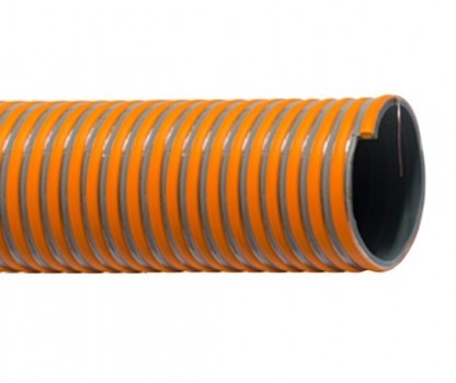 Spiralsugningsslang gummi Ø51mm, minsta beställning 6m, 50m/rulle, pris/m