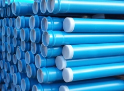 PVC bevattning rör Blå 140x4,3 mm PN 8, 6 m