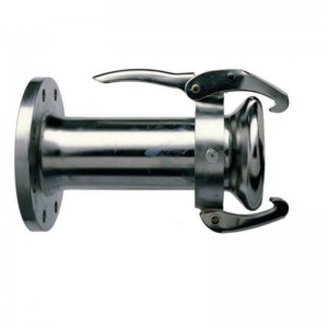 Honkoppling KE med fläns Ø152x150 mm, Galvaniserat stål
