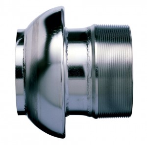 Hankoppling KVG med utv. Rörgänga Ø76mm x R50 2", Galvaniserat stål