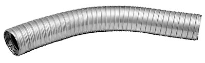 Skorsten för dubbelvägg rostfritt stål flexibel rak Ø100mm