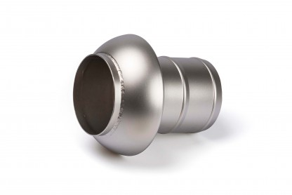 Hankoppling med slangsockel KVS Ø125mm, Aluminium