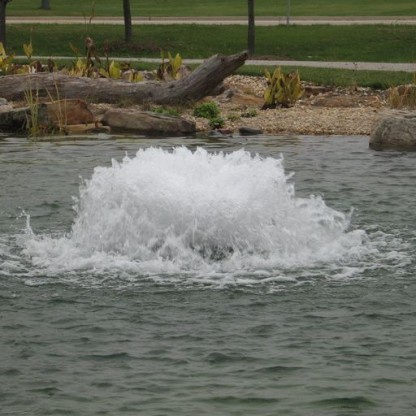 Syresättare och fontäner för dammar i trädgård (1 hp, 1 fas) 10m