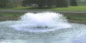Syresättare och fontäner för dammar i trädgård (2 hp, 3 fas) stub